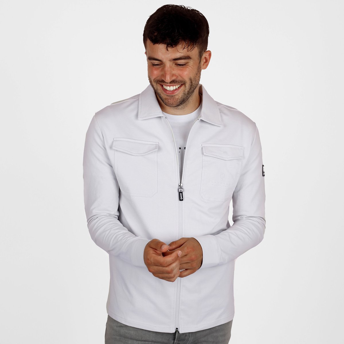 Heren Overshirt Hattem – Lichtgrijs