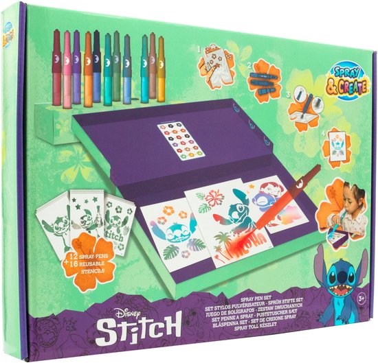 Set de stylos aérosols Disney Stitch Deluxe