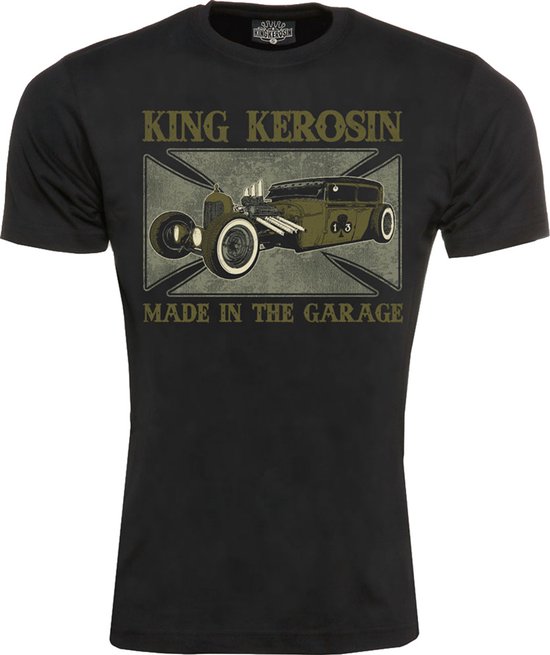 King Kerosin T-shirt Made In The Garage, zwart