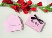 Chick Story Connect Box - Vragen - Vragen Spel - Gespreksstarters - Vriendinnen Cadeaus - Babyshower - Vrijgezellenfeest - Vrijgezellenfeest vrouw - Bachelorette Party - Vrouwen - Roze