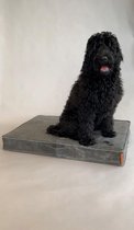 DNR Hondenkussen leer 80x55x10cm - Antraciet