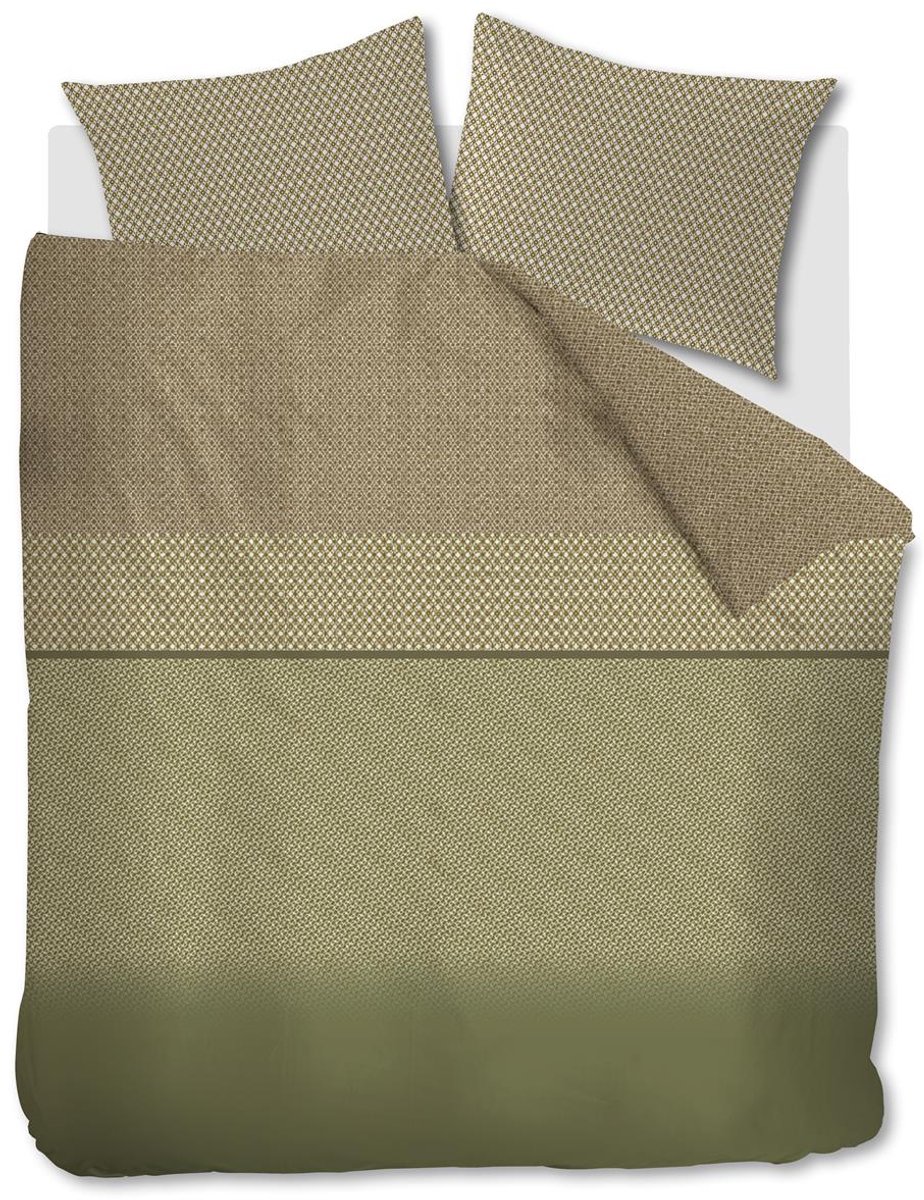 Beddinghouse Jimmy dekbedovertrek - Tweepersoons - 200x200/220 - Groen