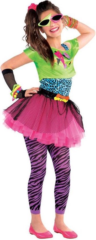 verschil Faculteit gerucht PartyXplosion - Jaren 80 & 90 Kostuum - Blits Jaren 80 Madonna Disco -  Meisje -... | bol.com