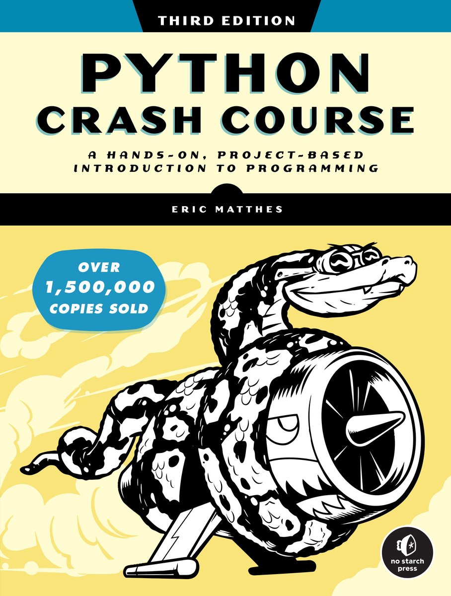 Omslag van Python Crash Course, 3rd Edition