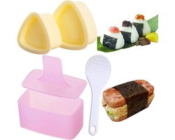Onigiri Vorm - Sushi vormen Triangel - Onigiri Suhsi mal - Rijstbal Maker Mal - Sushi Maker Set - Onigiri Vormpjes - Onigiri Mal - zelf sushi-productieset - Rijstbal Maker Onigiri Mal - Onigiri Vormen