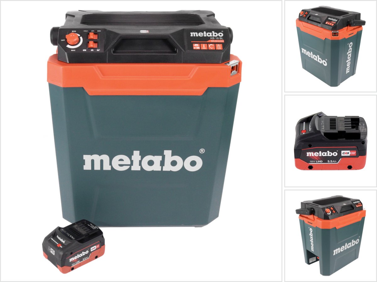 Metabo KB 18 BL accukoeler 18 V met warmhoudfunctie 28 l borstelloos + 1x accu 5,5 Ah - zonder lader
