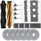 GROTE accessoire set compatibel met Dreame X50 - X50 ULTRA - L50 PRO ULTRA - L40s PRO ULTRA - zakken - borstels - moppen - filters - 22 onderdelen - vervanging van hoge kwaliteit