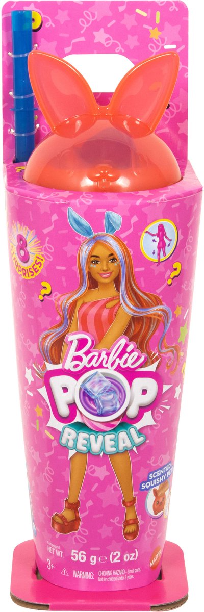 Barbie Pop Reveal Milkshake - Konijn Barbiepop met slijm — afbeelding 5