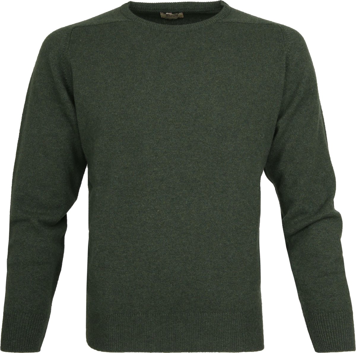 William Lockie Rosemary Lambswool Groen - Maat M - Heren - Pullovers