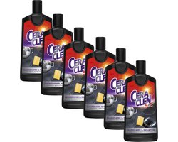Ceraclen 5-in-1 - verzorging voor glazen keramiek en inductie reiniger - 6x 200 ml - alternatief voor Cerafix - Vernieuwde formule