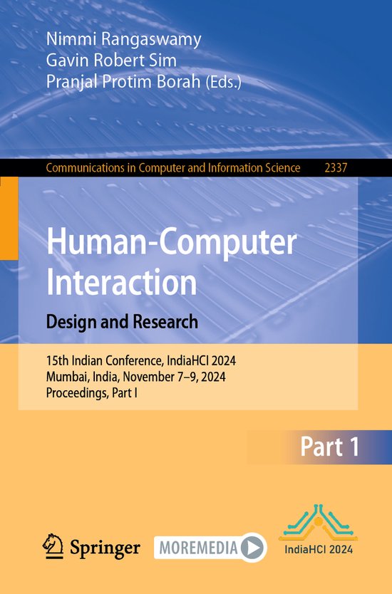 Communications in Computer and Information Science2337- Huma ... - cover