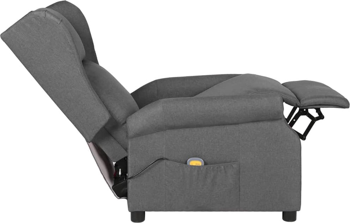 Afbeelding 3 van GranMaison Massagestoel Elektrisch Lichtgrijs Ergonomisch