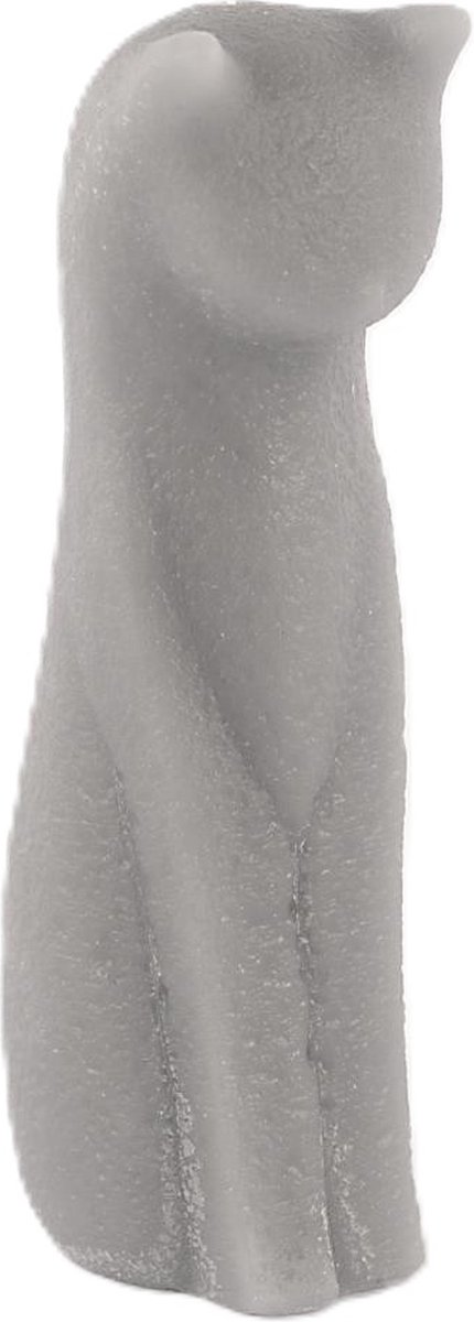LUZ Rasteli Luz Your Cilinder Kaars Kat-Poes Grijs D 9 cm H 25 cm