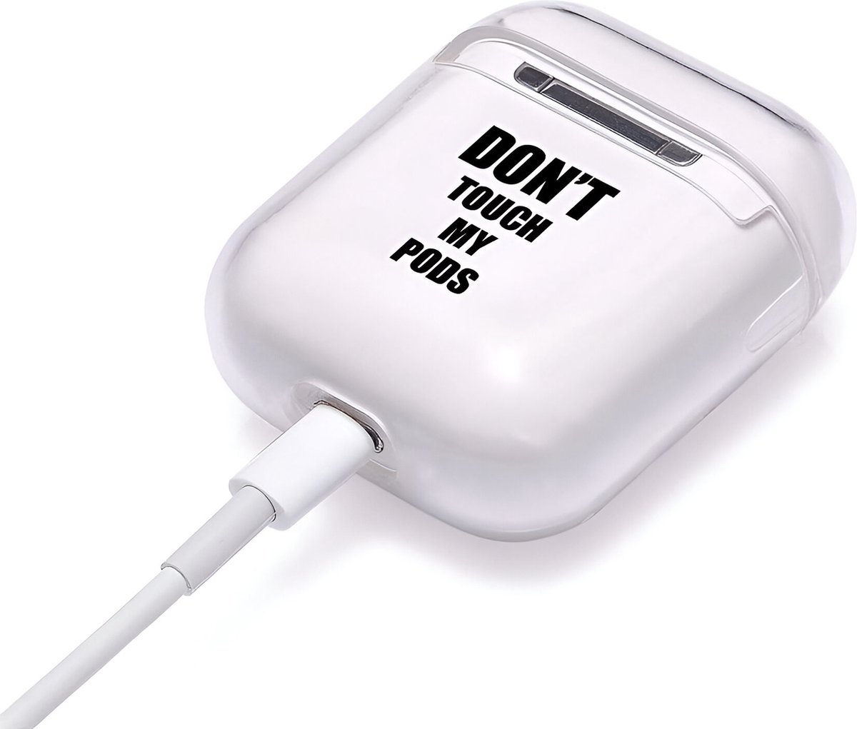AirPods 2 en 1 Hoesje Transparant Doorzichtig Schokbestendig Bescherming Draadloos Opladen - Afbeelding 3