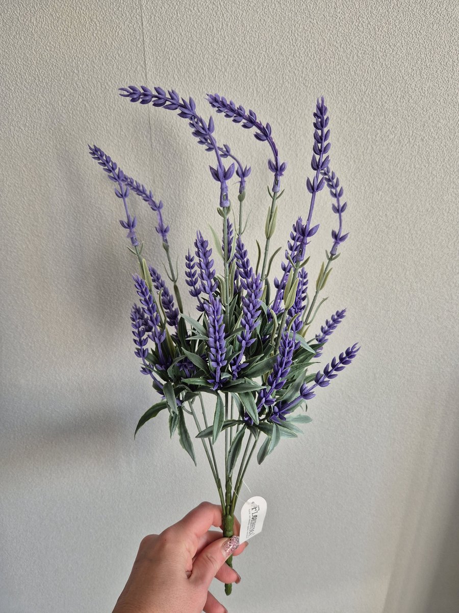 lavendel bos met groen-kunst-47 cm bos