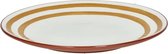 Pomax Mykonos plat bord D27cm geel