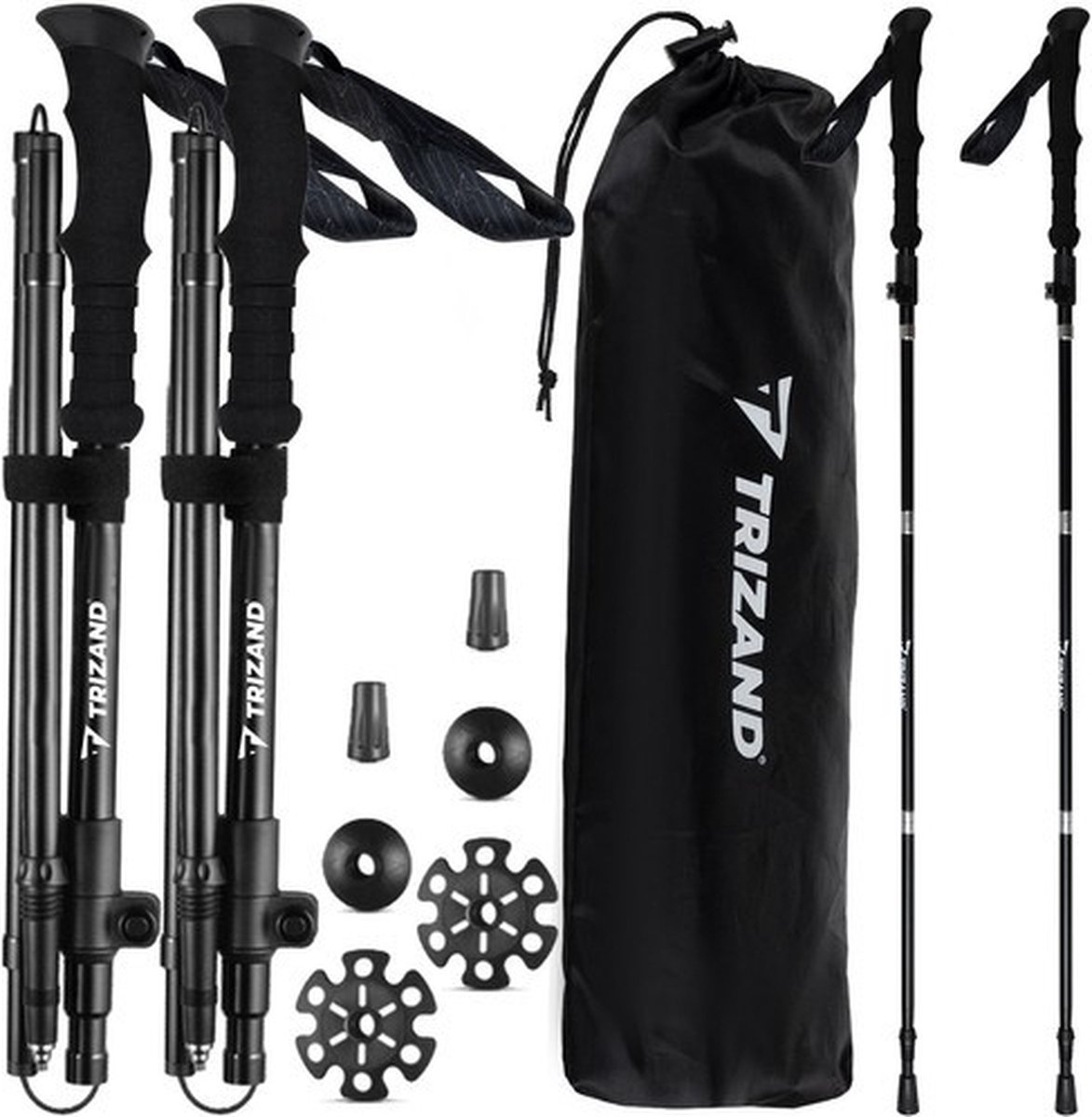 Trekkingstokken + accessoires 2 stuks Trizand 24396