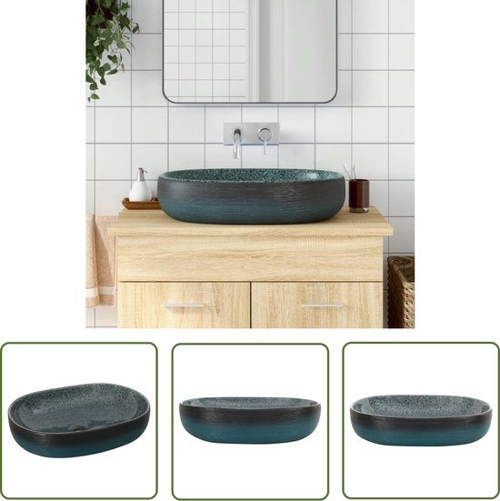 vidaXL - Luxe Wasbak - Mat zwart - Leen Bakker