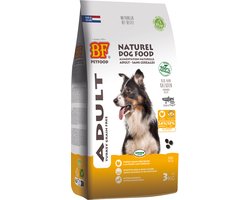 Kalkoen Graanvrij Hondenvoer 3kg - BF Petfood - Licht Verteerbaar, Met Glucosamine en Chondroïtine