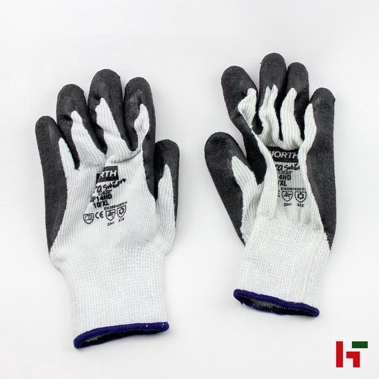 ZWERKZEUG 10 paar werkhandschoenen: maten 8 tot 11 antislip ademende beschermende handschoenen met robuuste latex coating montagehandschoenen, tuinhandschoenen monteurhandschoenen