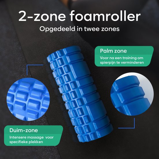 Lot De 2 Rouleaux De Massage En Mousse - Bâton Pour Dos Et Jambes - Avec Sac De Transport
