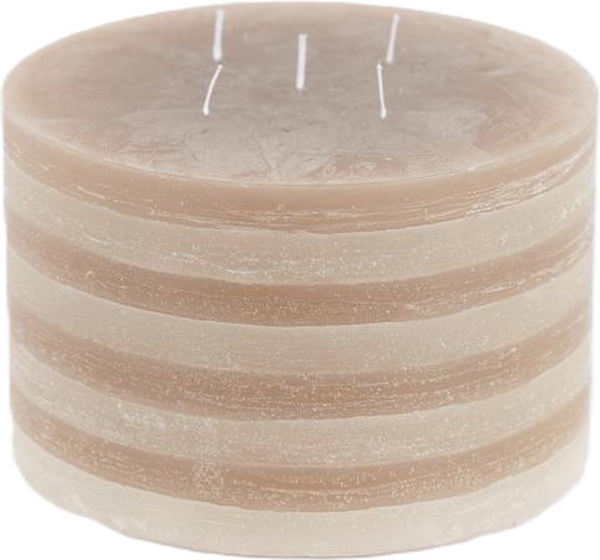 LUZ Rasteli Luz Your Cilinder Stomp Kaars Multicolour D 18.5 cm H 12 cm Crème