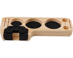 Tamperhouder voor Koffie - Barista Station voor Koffie Accessoires - Houten Organizer voor 51mm, 54mm, 58mm Filters