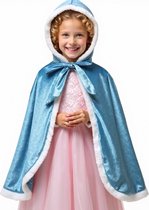 Joya Kids® Luxe Verkleed Cape Winter Blauw | Prinses Cape | Prinsessen Cape | Halloween Cape Meisjes | Licht Blauw
