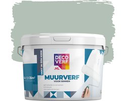 Decoverf muurverf mat saliegroen, 4L