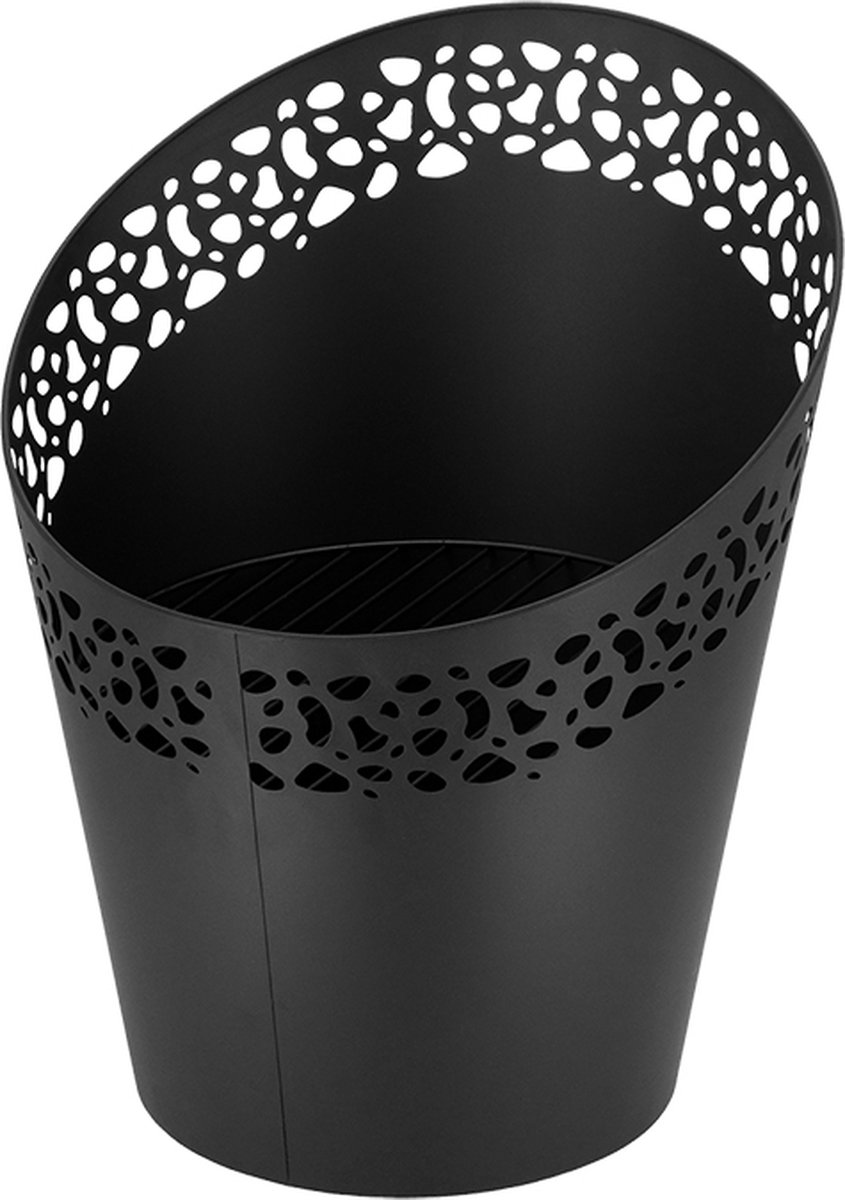 Esschert Design Fire bucket laser-cut dots - Black