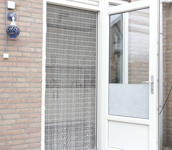 Vliegengordijn 90x220 cm - Wit - IVOL Deurgordijn Robin - Kralengordijn - Horgordijn van Merkloos — afbeelding 4