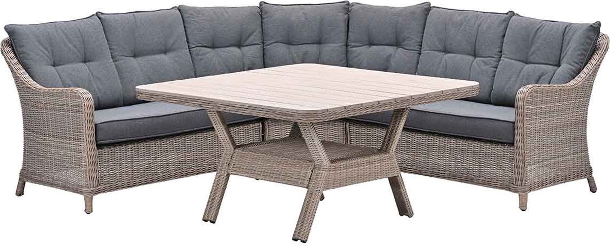 Garden Impressions Nova lounge dining set 4-delig - mystic grey Garden Impressions Nova lounge dining set 4-delig - mystic grey - Image 1