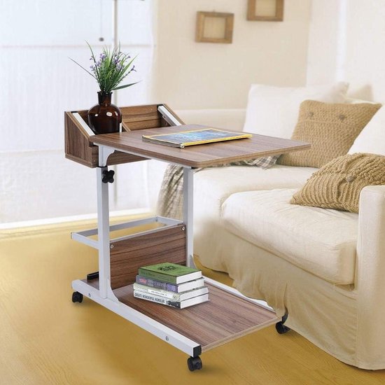 SogesHome 80 x 40 cm, computertafel, bureau, laptoptafel, bijzettafel