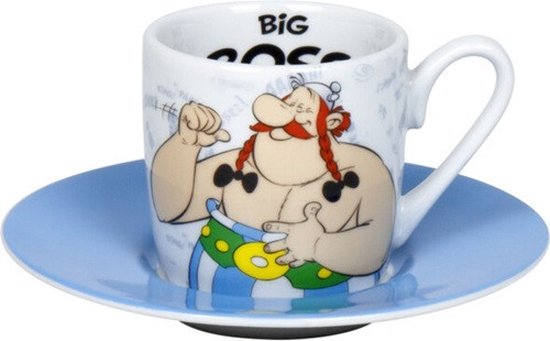 Tasse à expresso et soucoupe - Astérix et Obélix - Big Boss - 85 ML