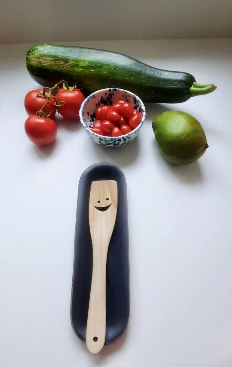 Lepelhouder van wit keramiek, koffielepelhouder