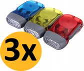 Bol.com Set 3 stuks | Knijpkat zaklamp | 105 cm | Dynamo | Zaklampje | Div kleuren | Noodlamp | Survival aanbieding