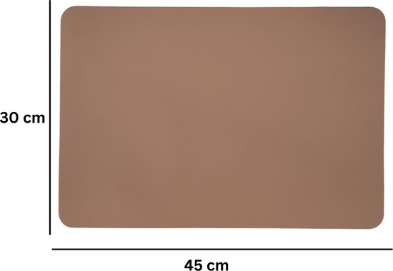 ZICZAC - Set de table TORILL - SET/6 - antidérapant - 30x45 cm - cognac