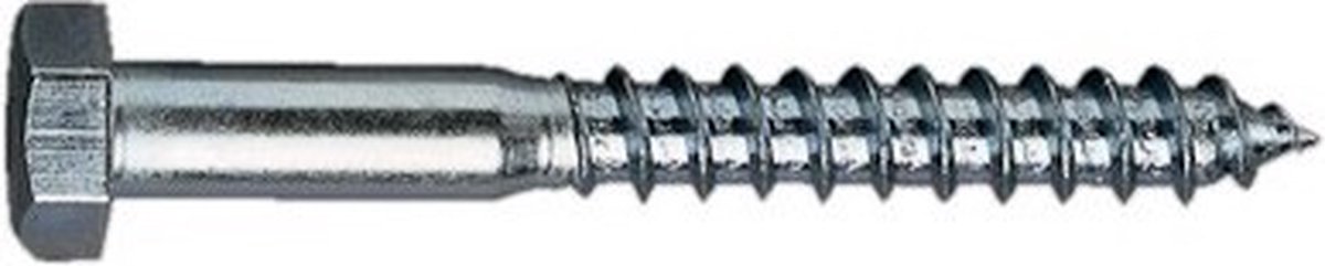 Houtdraadbout verzinkt M 6 x 40 mm 70 stuks