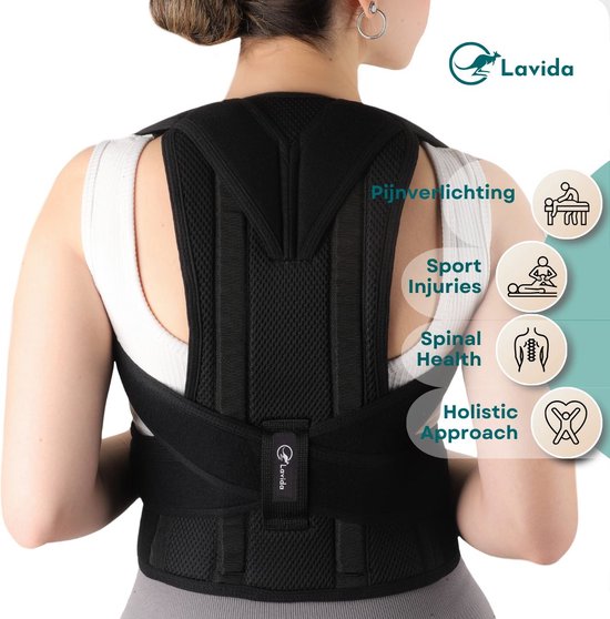 Ceinture lombaire Lavida® Sangle dorsale réglable Épaules-cou
