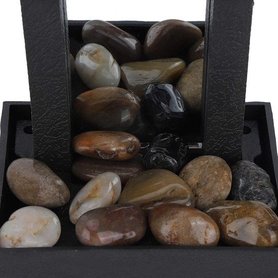 Fontein Indoor Leisure Fontein Waterval met Aquarium en Plant Misting Luchtbevochtiger, Vloerstaande Fontein for Huis- en Slaapkamerdecoratie Voor tuinen (Color : Beige
