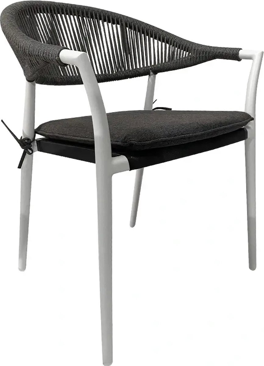 Your Own Living Casino Diningstoel - Tweed/Wit