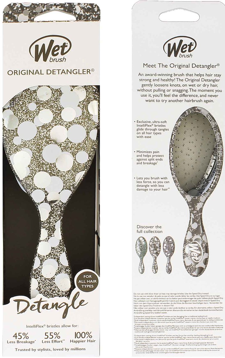 Wet Brush Original Detangler Groovy Disco Silver