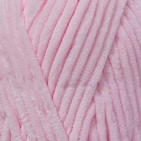 Candala Velvet Lux Chenille Super Soft Chunky Garen voor Breien en Haken, 100g - 110m (Roze Zwaan)