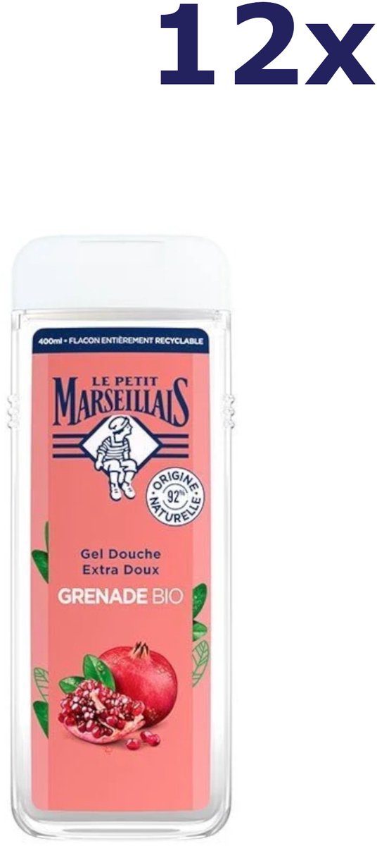 Le Petit Marseillais - GRENADO BIO - Douchegel - 6x 400ml - Voordeelverpakking
