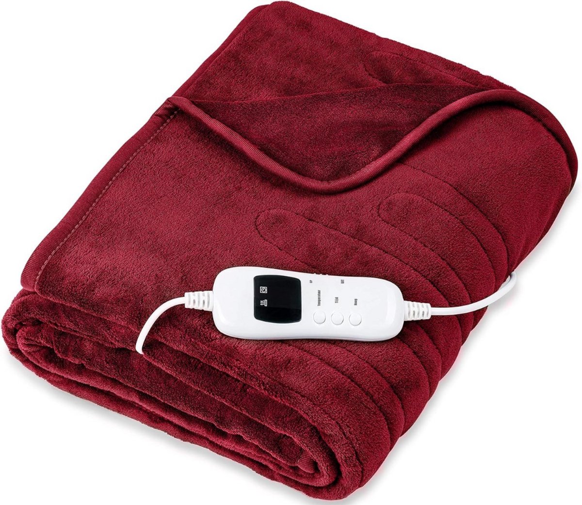 Zylo® Warmtedeken Stoel - Stoelverwarmer - Elektrisch Deken - 160x1x120cm - Bordeaux