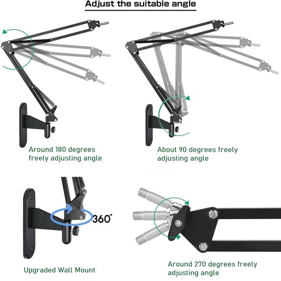 AYIZON Webcam-Ständer Mit Tischklemme - Flexibler Schwanenhals Für Logitech Kameras & Handys