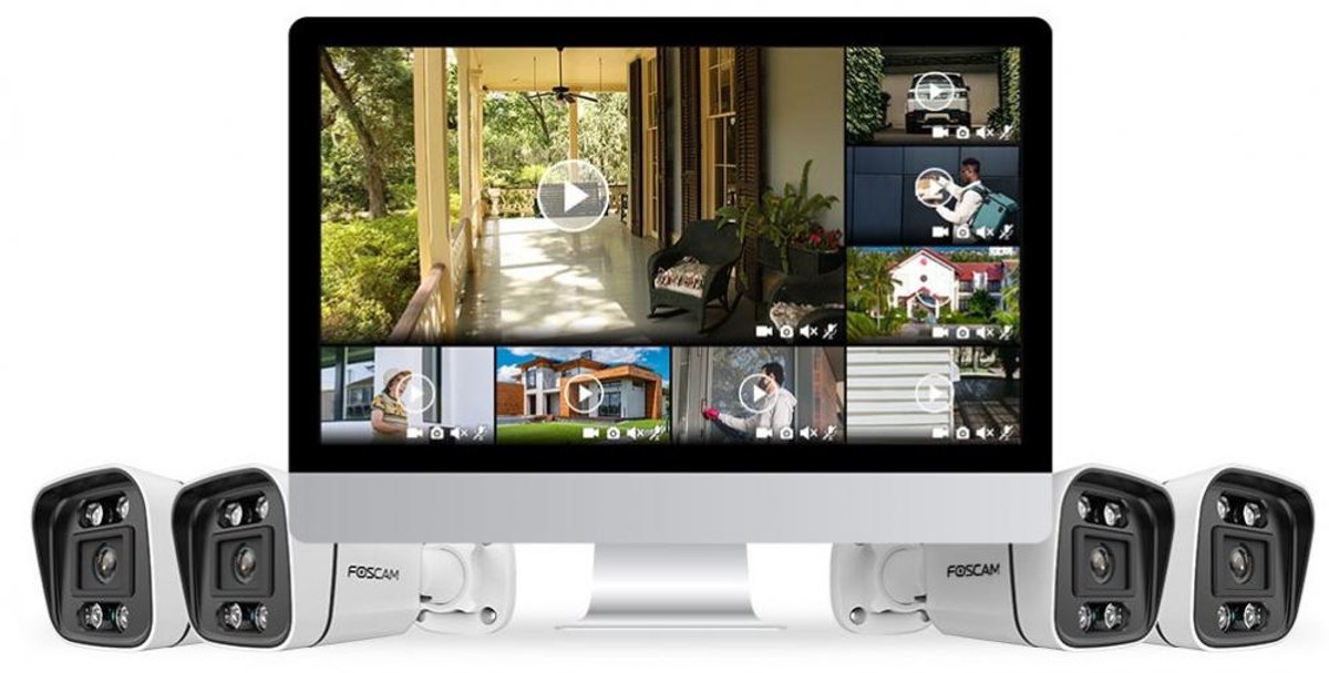 Foscam FNA108E-B4-2T-B Kit Beveiligingscamera Set - 4 Camera's - PoE - 2TB Geheugen - Kleurennachtzicht 20m - 8MP - Zwart – foto 8