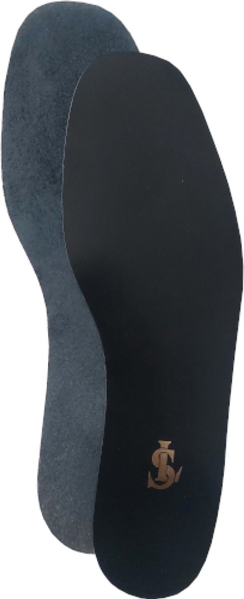 SL Leren Inlegzool - Inplakzool - Echt Leder - Zwart - Op Maat te Knippen - Maat 36 t/m 46 (36-37-38-39-40-41-42-43-44-45-46)