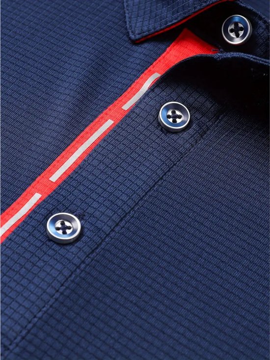 Bovista Golf Shirt Heren - T-shirt - Golfkleding - Golfen - Golf Accessoires - Polo Shirt - Zwart + Grijs + Blauw - Maat XL van Bovista — afbeelding 3