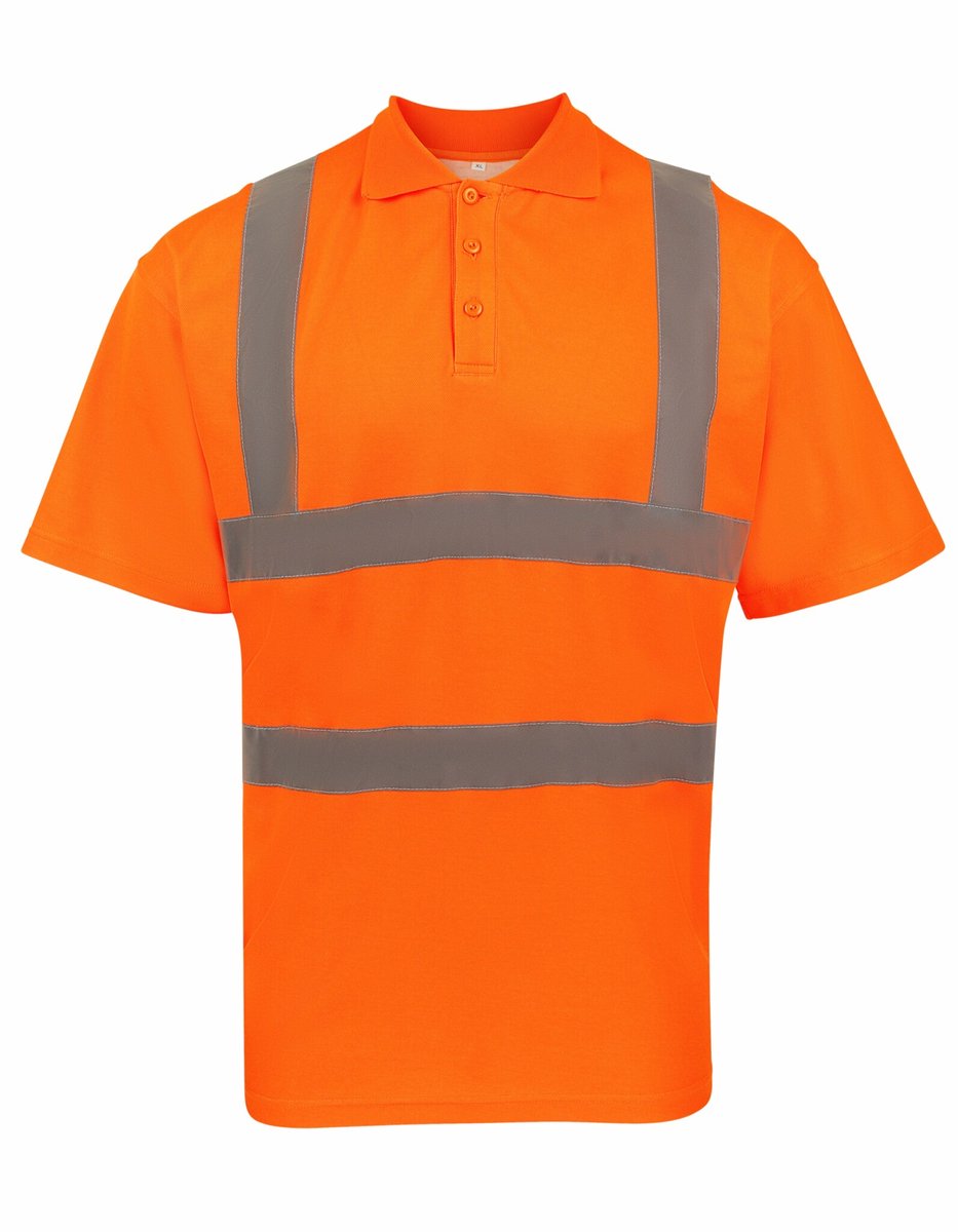 Korntex - High-End Polycotton Hi-Vis Polo Shirt Cambridge - Signal Orange - 6XL
